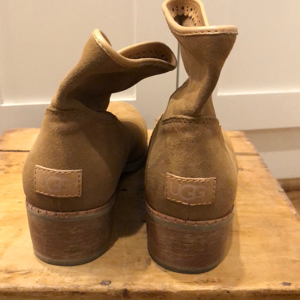 UGG cognac ankle boots